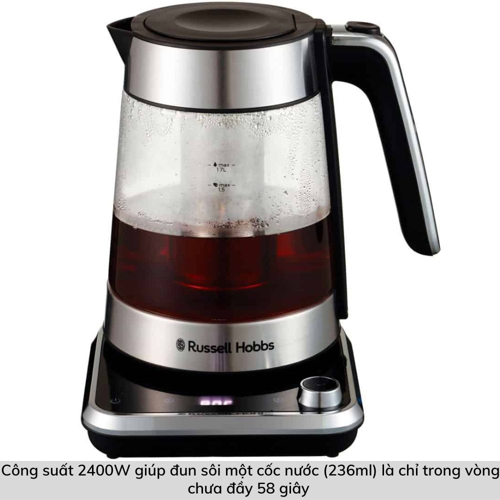 Hình ảnh Ấm Đun Nước Russell Hobbs Attentiv 26200-70 1,7L Nhập Đức Hàng Chính Hãng