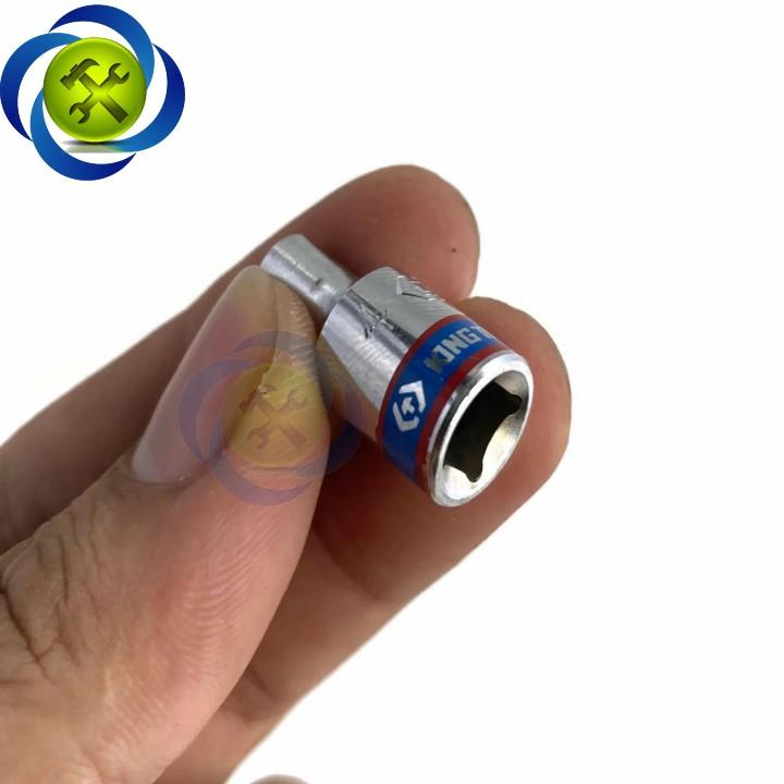 Tuýp 4mm 1/4 Kingtony 233504M loại ngắn 6 cạnh màu trắng