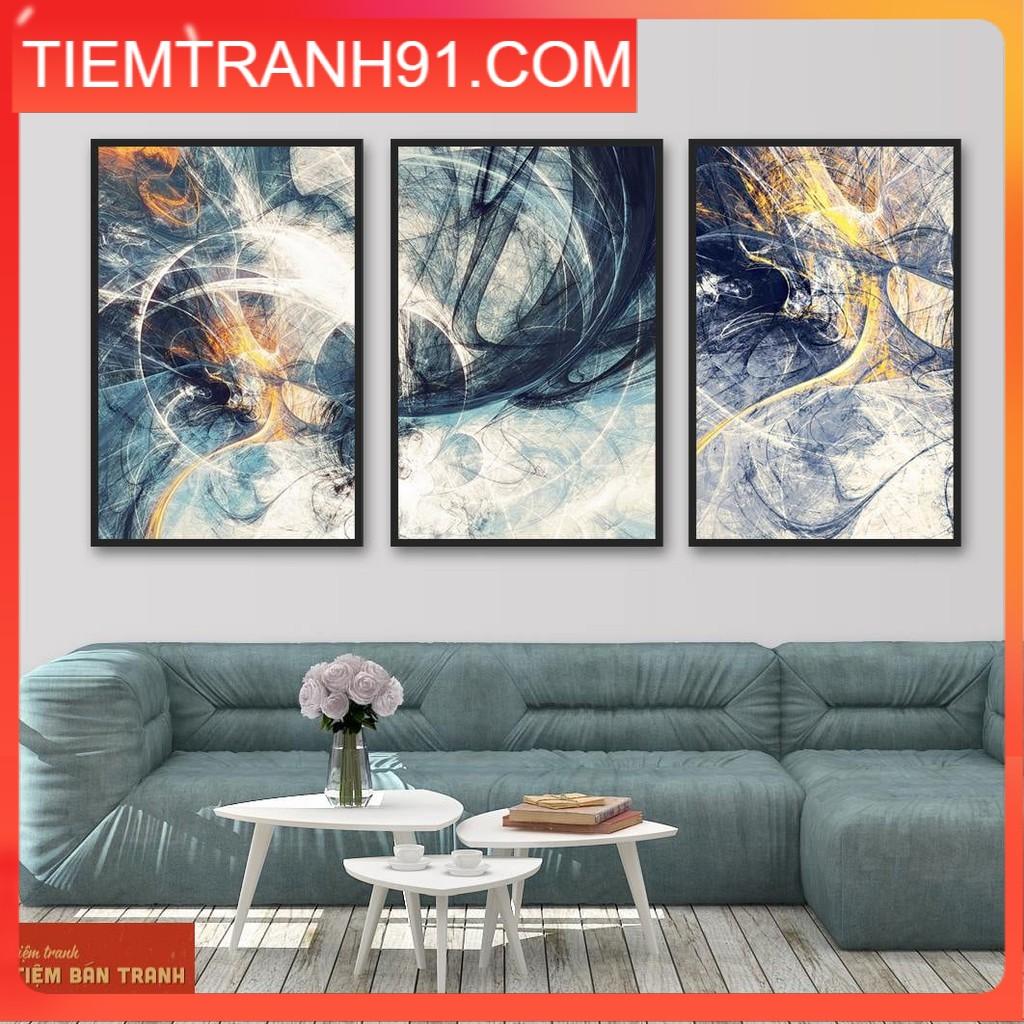 Tranh treo tường - Bộ 3 bức canvas tổng hợp 80 , tranh canvas giá rẻ