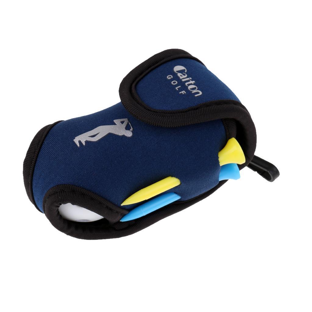 2x Portable  Golf Ball Holder Carrying Bag with 2 Golf Balls  Sets