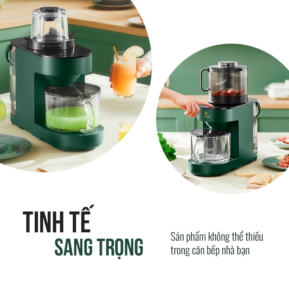 Máy Làm Sữa Hạt  Đa Năng 6 Trong 1 Elmich BLE-3901 Công Suất 1200W Hàng Chính Hãng