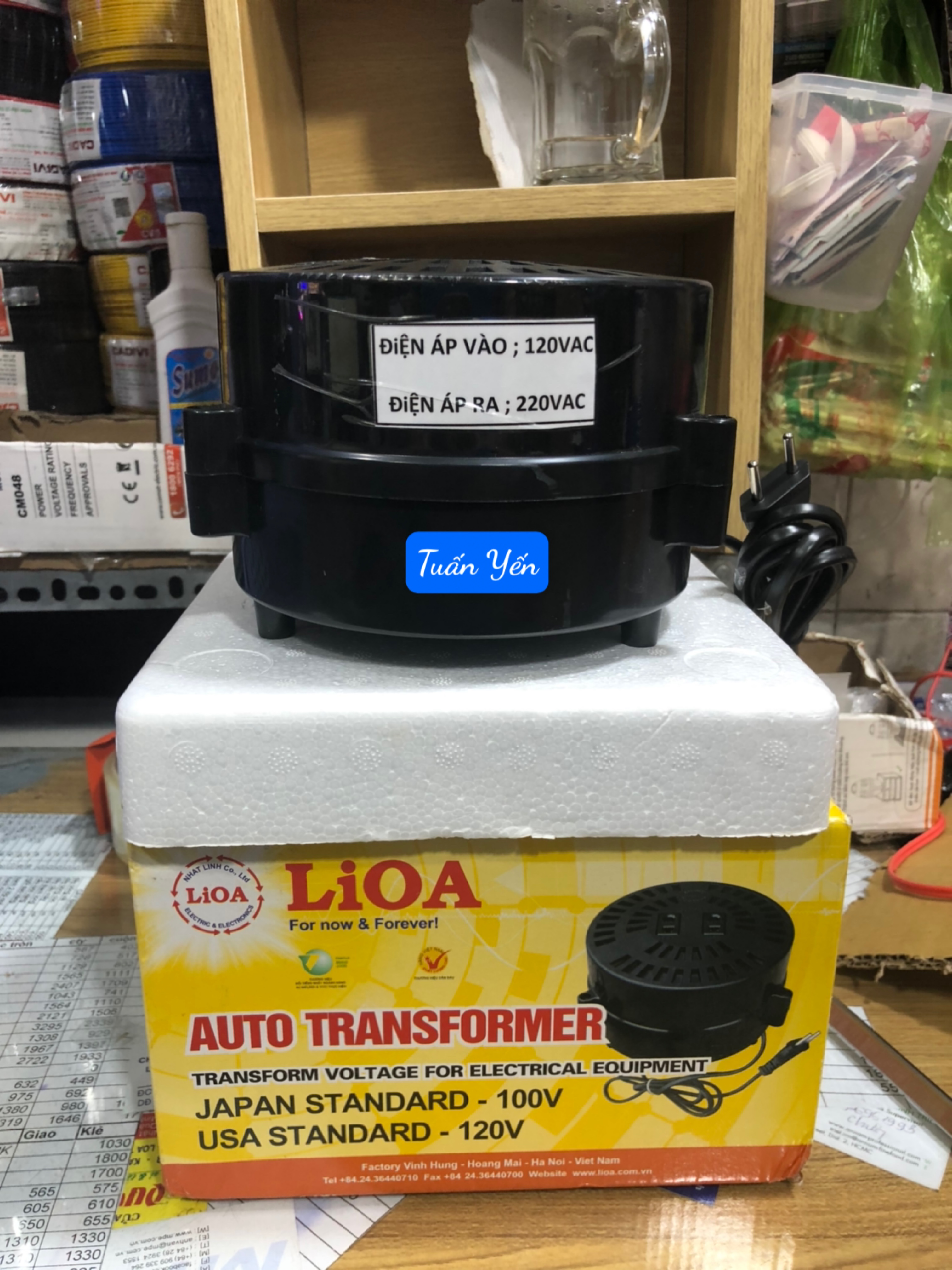 Biếp áp Lioa tăng áp đổi nguồn từ 110V sang 220V - - Hàng chính hãng