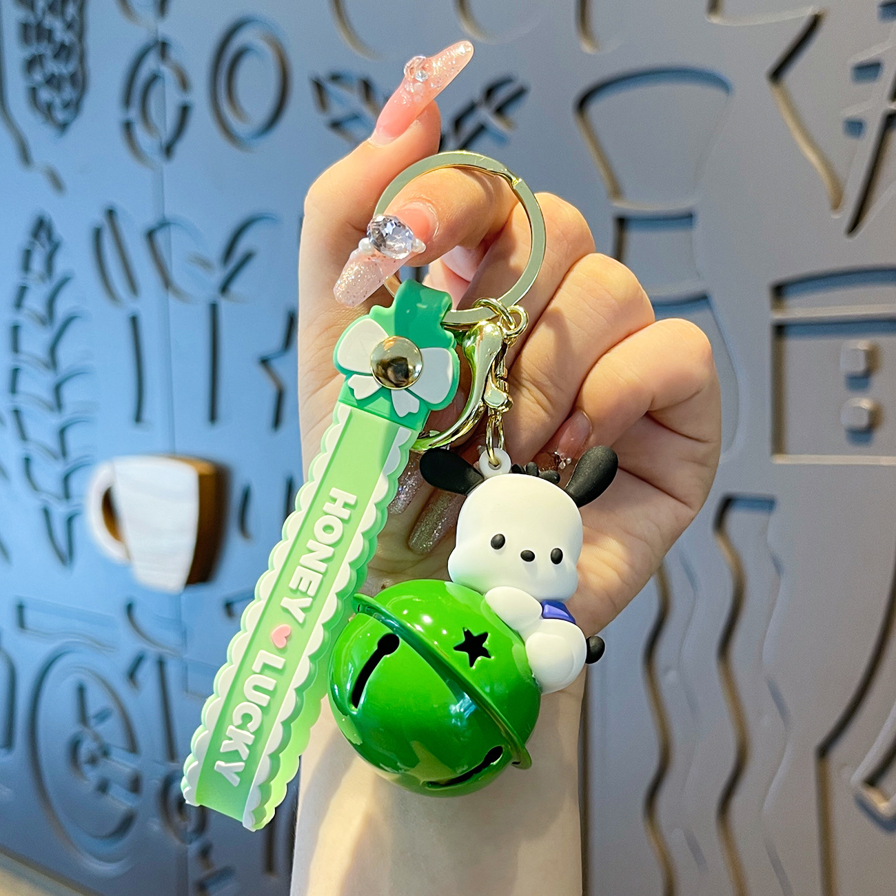 Móc khóa chuông Sanrio hoạt hình kiểu dáng dễ thương, dùng làm quà tắng, trang trí - MK8029