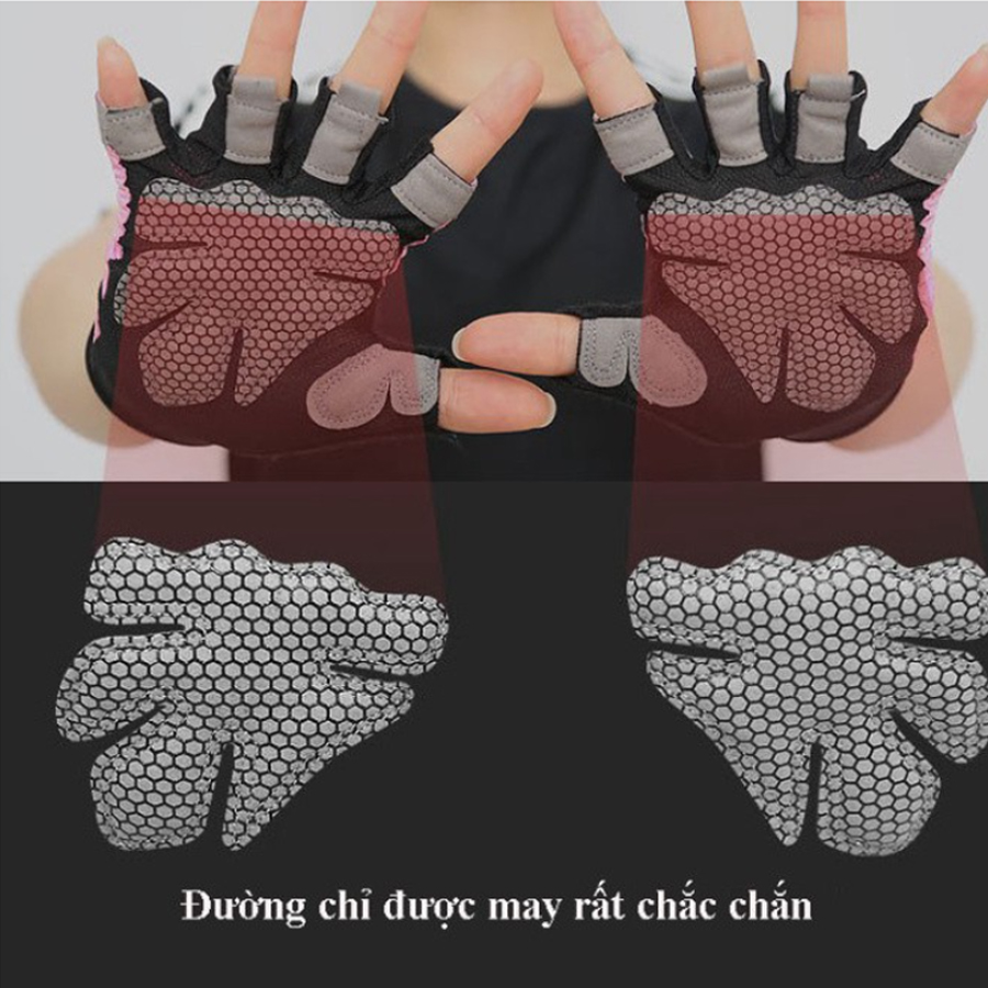 Găng tay tập gym nam nữ chính hãng Aolikes chống chai tay cực tốt