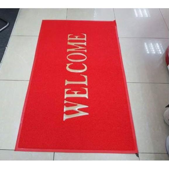 THẢM WELCOME CỠ ĐẠI 80x120CM, Thảm Trải Khách Sạn, Siêu Thị Điện Máy, Tòa Nhà Lớn, Thảm Lau Chân Nhựa PVC