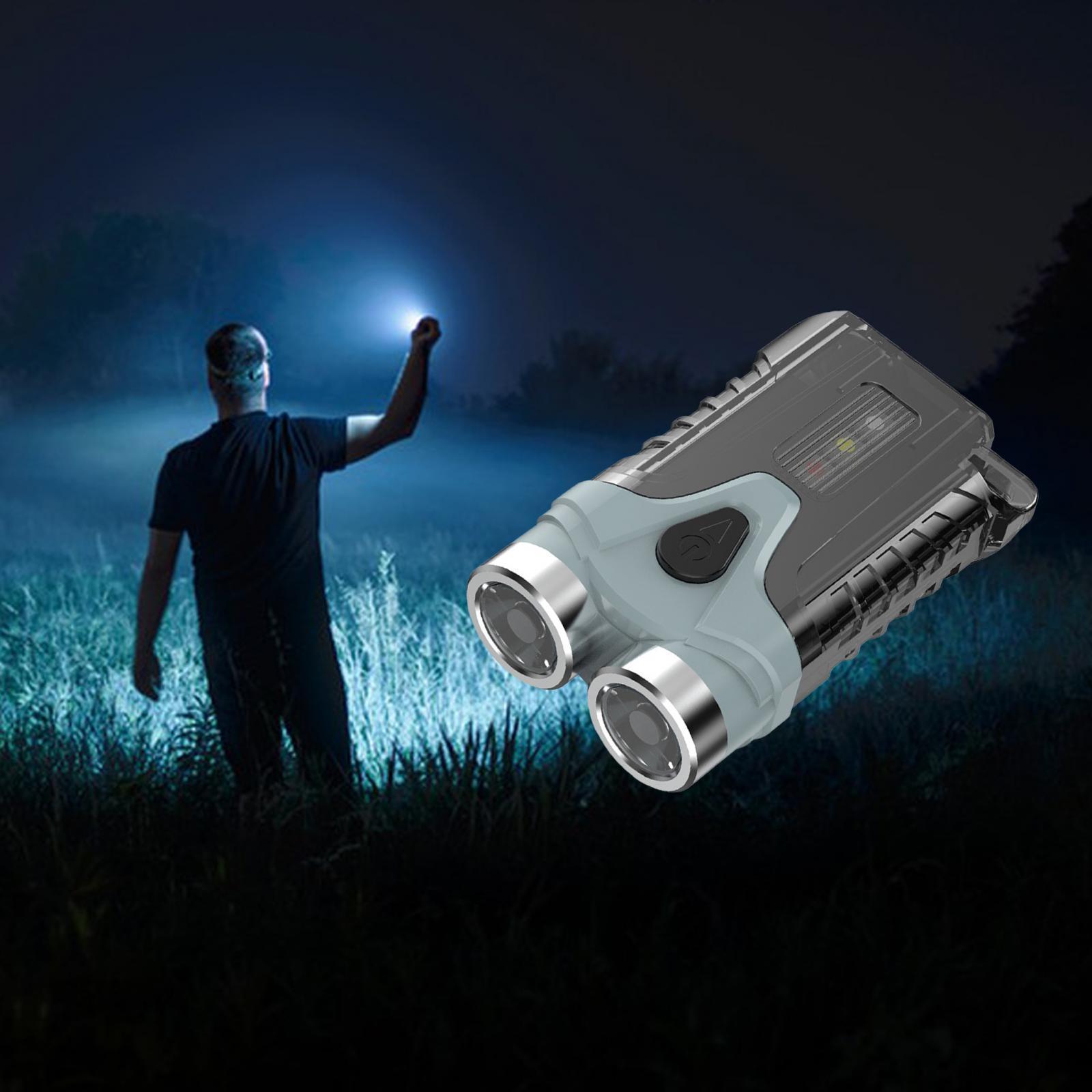 Keychain Flashlight Portable USB Handheld Torch for Outdoor Hiking Emergency