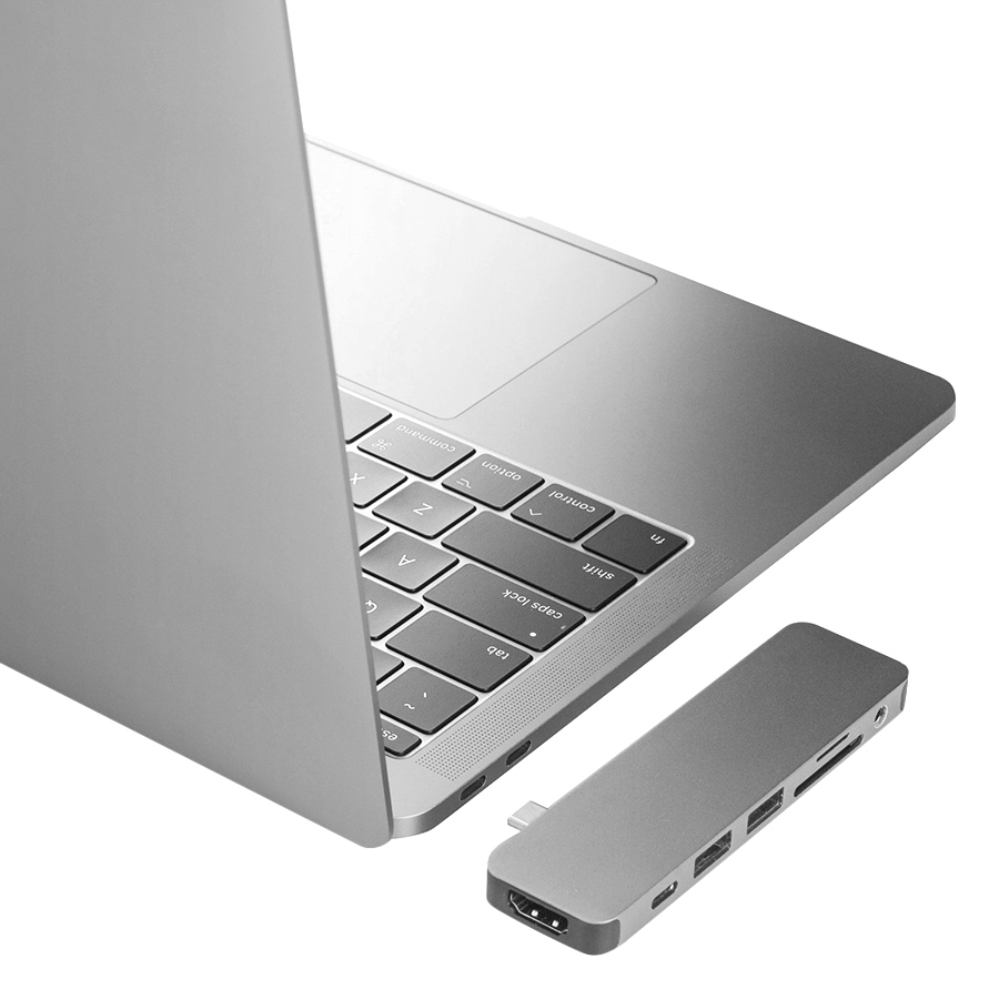 Cổng Chuyển Hyper HyperDrive SOLO 7-in-1 USB-C Hub For MacBook, PC, Devices - Hàng Chính Hãng