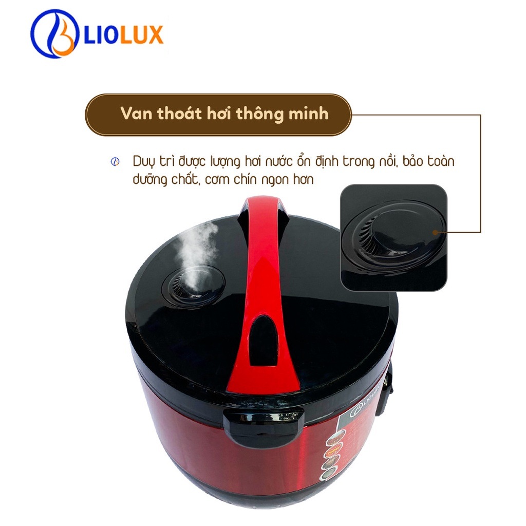 Nồi cơm điện Liolux LIO-807 dung tích 1.8L - Chống dính - Hàng chính hãng