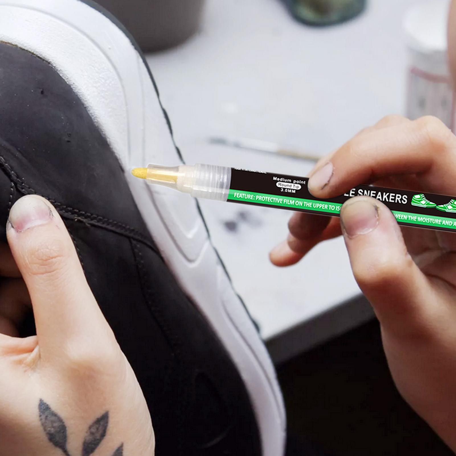Trắng Huấn Luyện Viên Bút Huấn Luyện Chất Làm Trắng Bút Đế Đánh Dấu Bụi Giày Sneakers Sửa Chữa Sơn Da Bút Khử Nhiễm Vệ Sinh