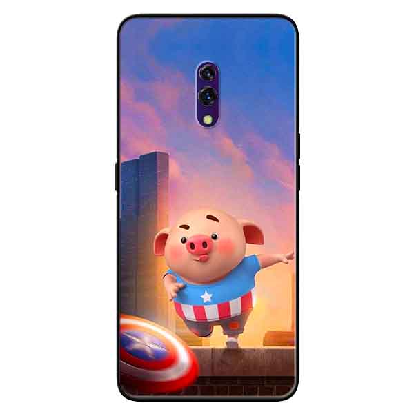 Ốp lưng in cho Oppo K3 Mẫu Heo CAP
