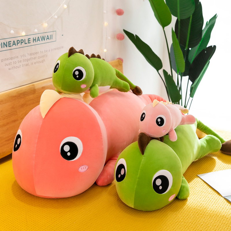 Gấu Bông Khủng Long Mắt Lồi Đuôi Tim Dễ Thương Siêu Cưng  Gối Ôm Khủng Long Đuôi Tim Siêu Mềm Mịn, Êm Ái