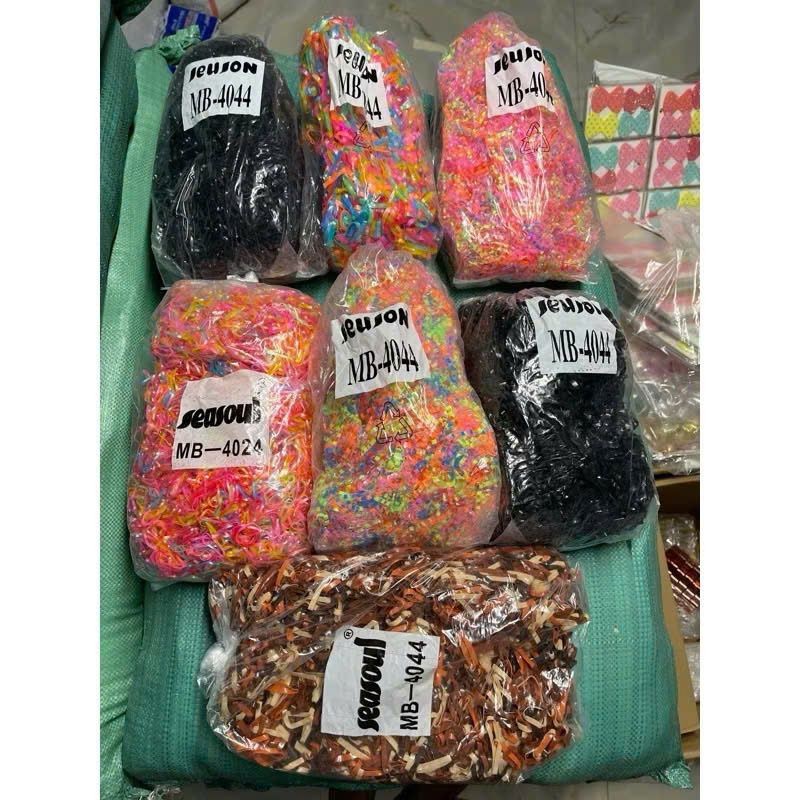 1 Kg Dây Chun Buộc Tóc Màu Đen và Nhiều Màu – Dây Nịt Tóc Đa Dạng Màu Sắc - HÀNG CHÍNH HÃNG MINIIN