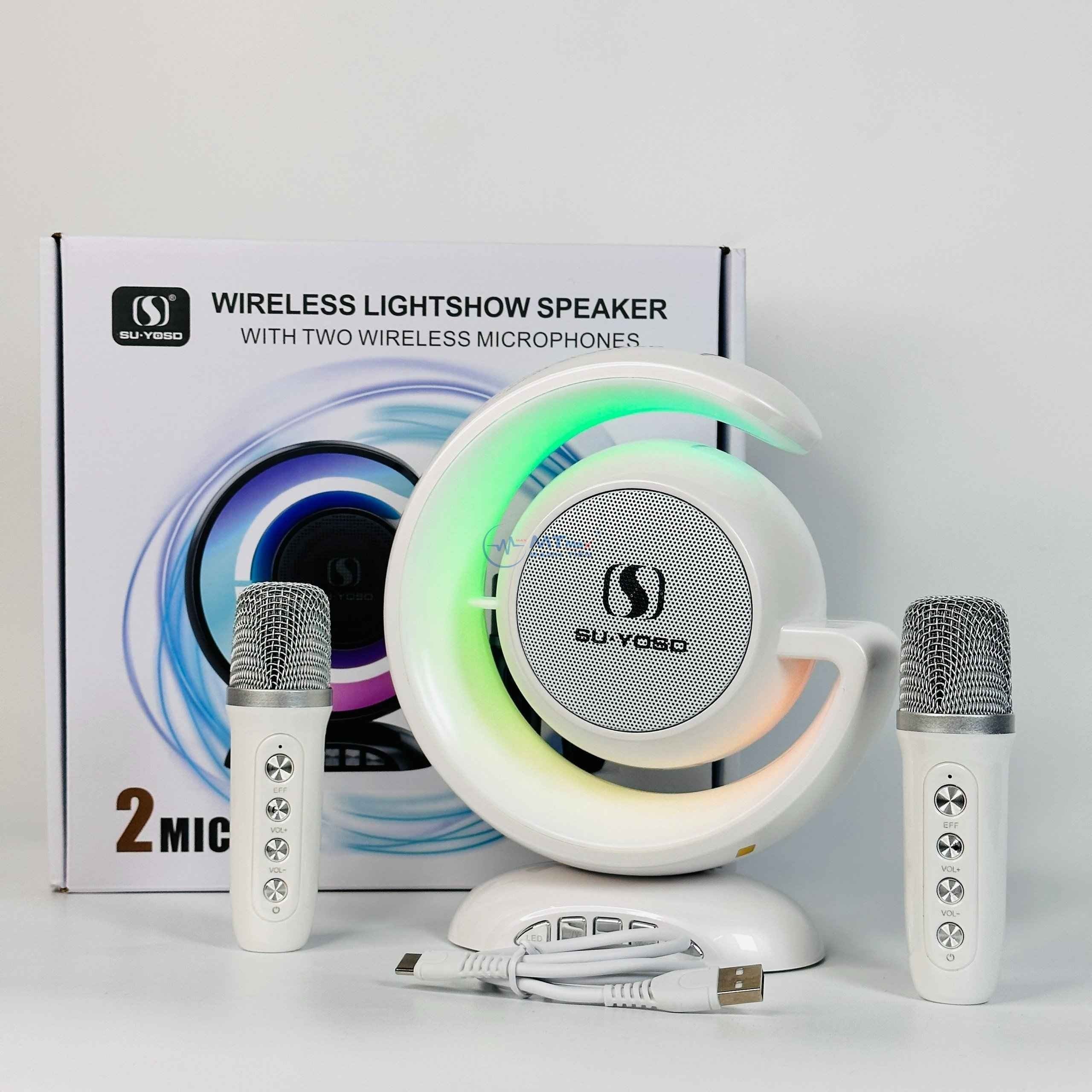 Loa Bluetooth YS110 - Tặng Kèm 2 Micro Không Dây, Hỗ Trợ Kết Nối Bluetooth. AUX. Khe Cắm Thẻ Nhớ TF, Sự Lựa Chọn Lý Tưởng Cho Những Ai Yêu Thích Âm Nhạc Hàng Chính Hãng