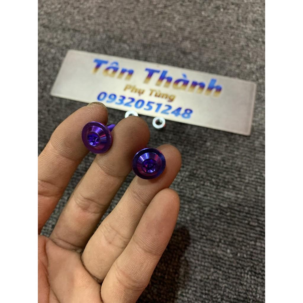Ốc gắn bảng tên đủ màu 6x15 kèm 2 con tán