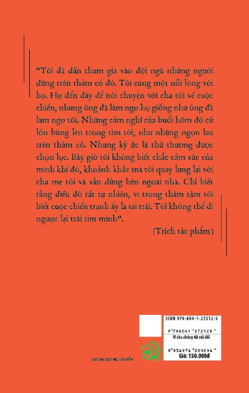 Sách - Vì Cha Chúng Tôi Nói Dối - Because Our Fathers Lied - Hồi Ức Về Sự Thật Và Gia Đình, Từ Cuộc Chiến Việt Nam Đến Tận Hôm Nay