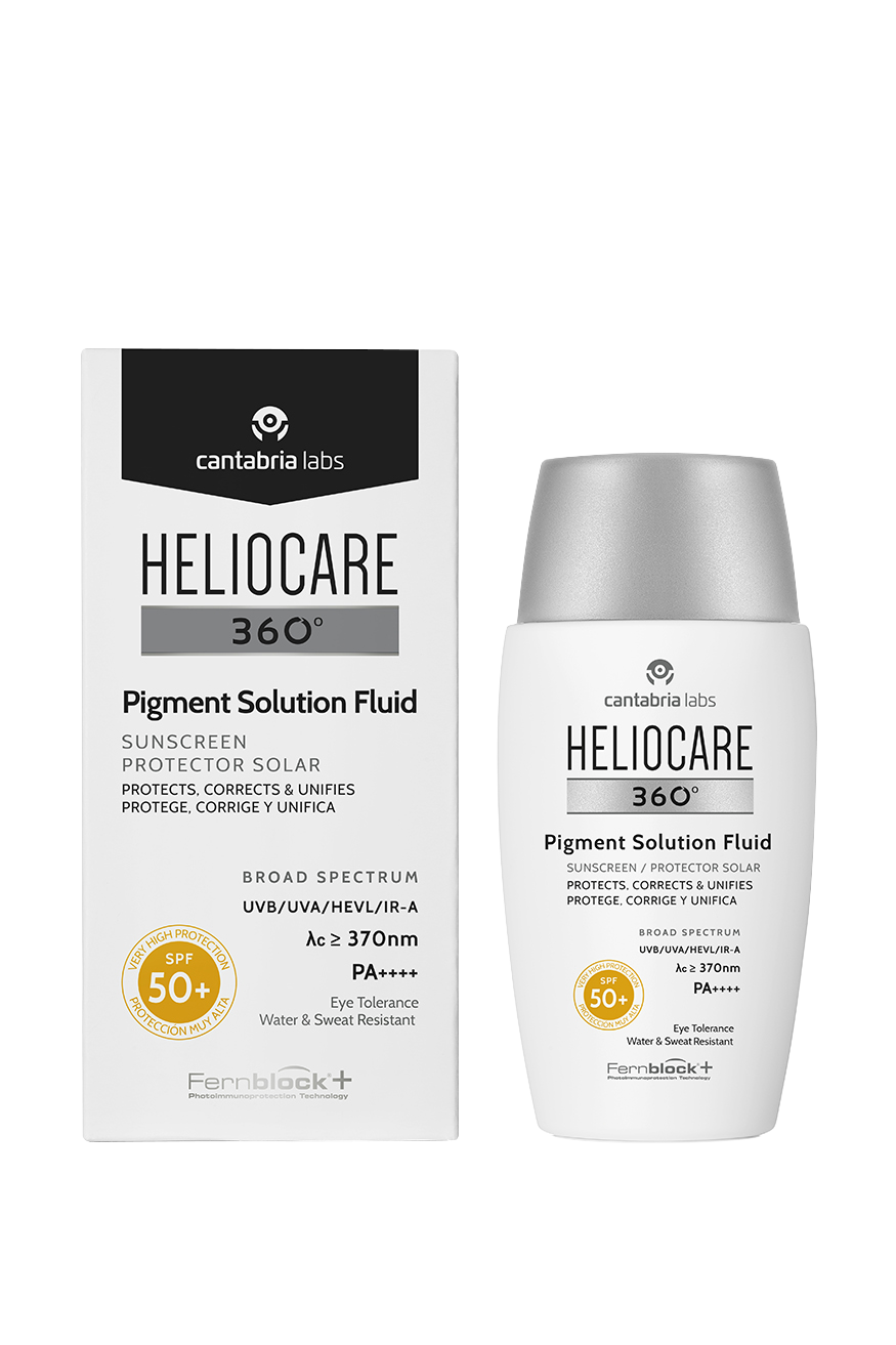 Kem Chống Nắng Heliocare Ngăn Ngừa Và Kiểm Soát Tình Trạng Tăng Sắc Tố Đốm Nâu 360° Pigment Solution Fluid SPF50 50ml