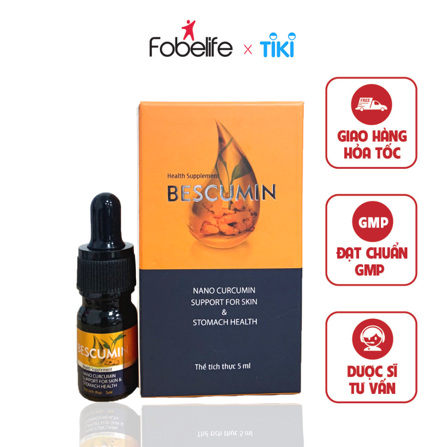 Tinh Chất Nano Nghệ Làm Liền Vết Loét Bảo Vệ Niêm Mạc Dạ Dày BESCUMIN