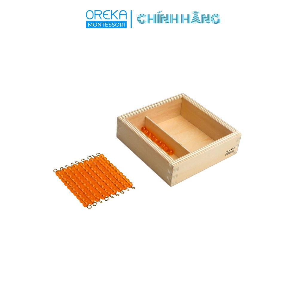 Đồ chơi trẻ em Oreka Montessori Hộp chuỗi hạt học số 11 đến 99 - 0520310