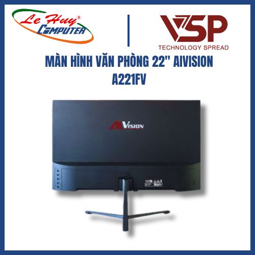Màn hình văn phòng 22 inch AiVision A221FV (VA, VGA, HDMI, 1920x1080, 75Hz) Hàng Chính Hãng