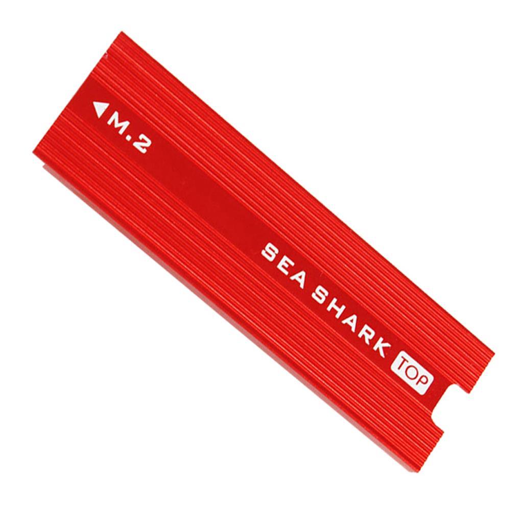2 Pieces Aluminum Heatsink Heat Sink for PCIe NVMe M.2 SSD Cooling Effect
