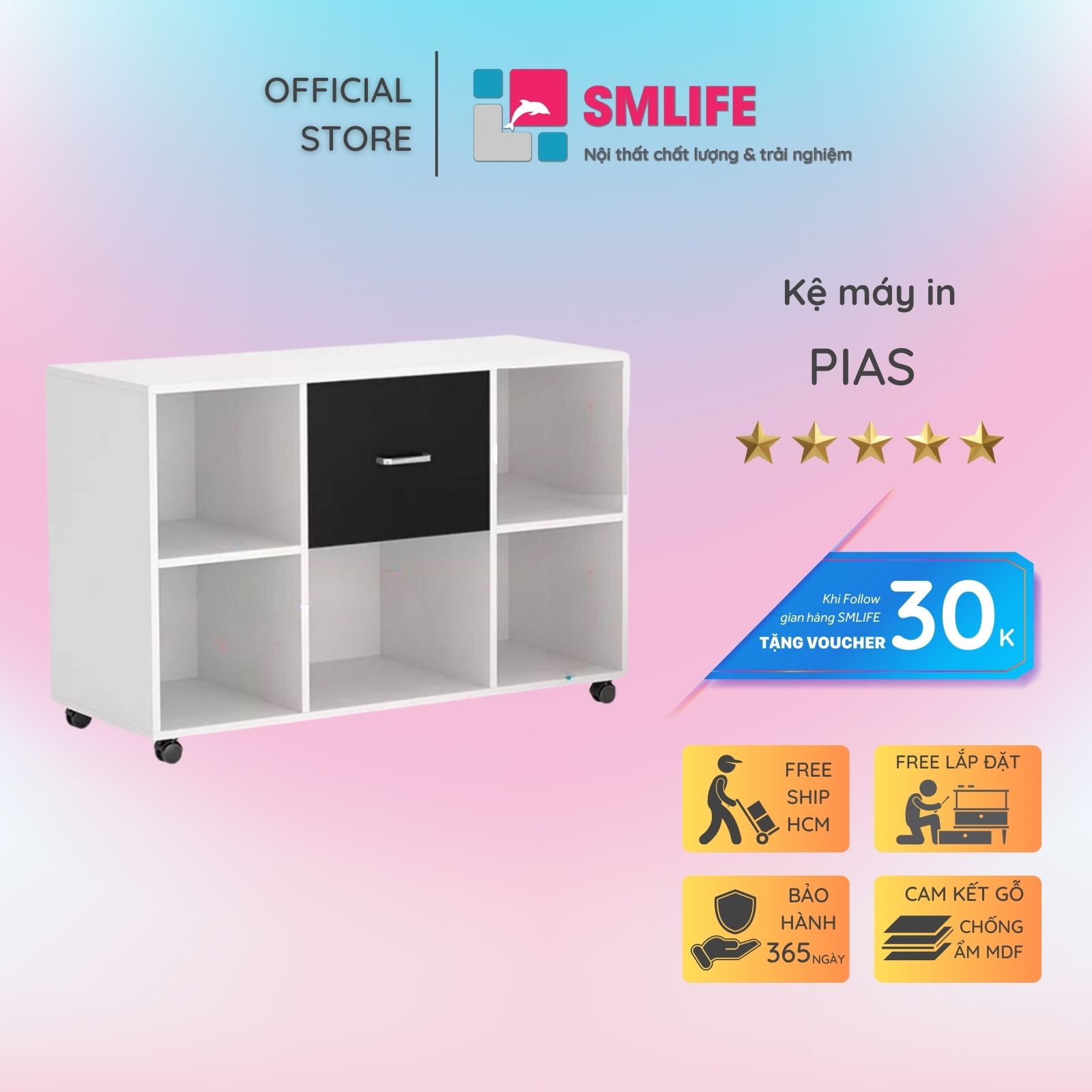 Kệ để máy in SMLIFE Pias