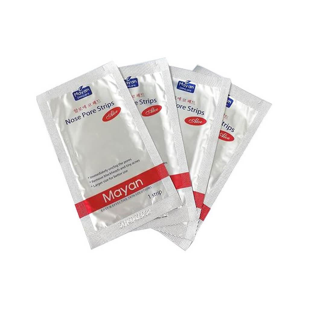 Miếng dán lột mụn cám 2 bên cánh mũi Mayan Skincare Nose Cleaning Strips