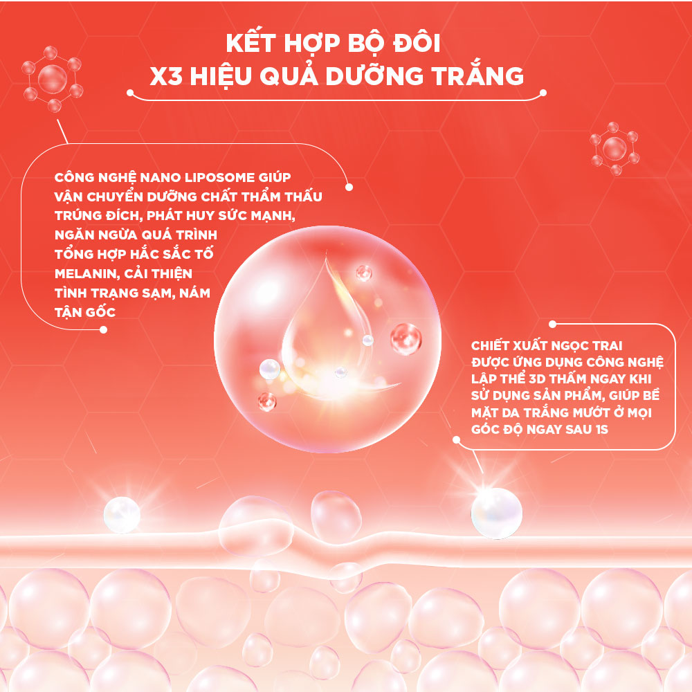 Combo Dưỡng Trắng 3D-BRIGHTY LANCI 50ml