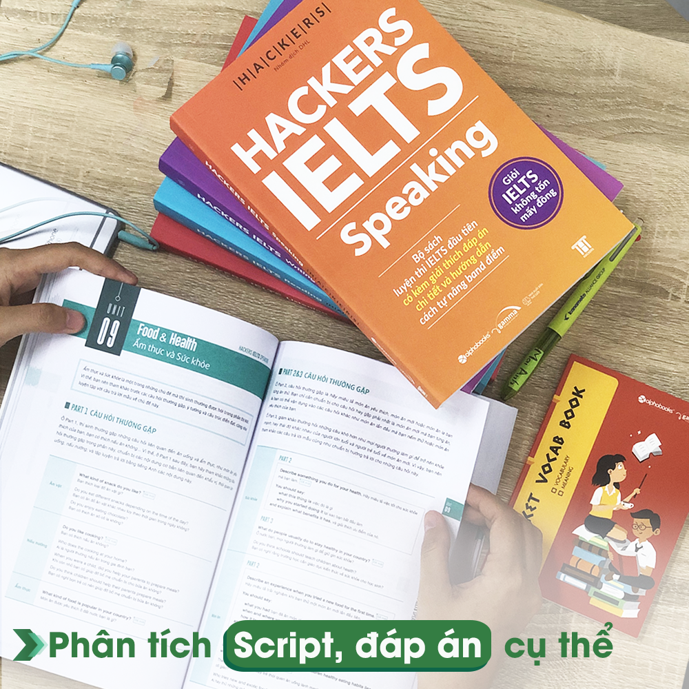 Combo/Lẻ Hackers IELTS: Listening + Reading + Speaking + Writing