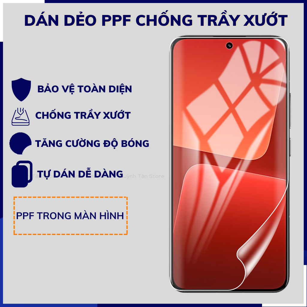 Dán dẻo PPF mi 13 pro trong suốt hoặc nhám chống bám vân tay bảo vệ điện thoại mua 1 tặng 1 huỳnh tân store