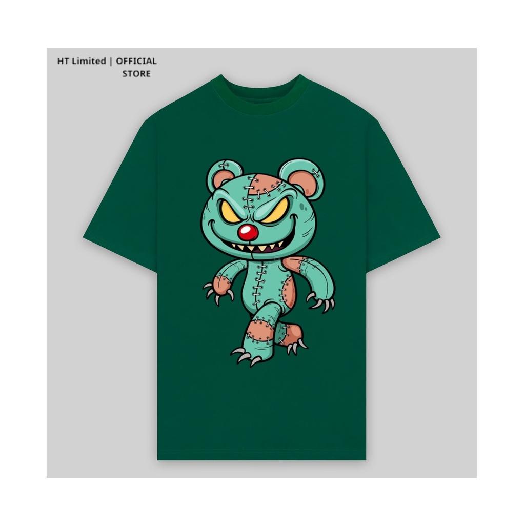 Áo thun thiết kế Unisex họa tiết cartoon bear basic local brand, Cotton Cao Cấp 100%