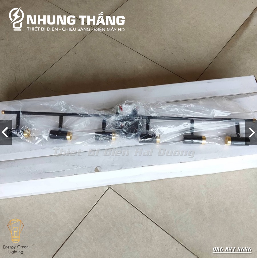 Đèn soi tranh 6028-6 LED Trang Trí Hiện Đại - Ánh Sáng Vàng - Điều Chỉnh Được Góc Chiếu