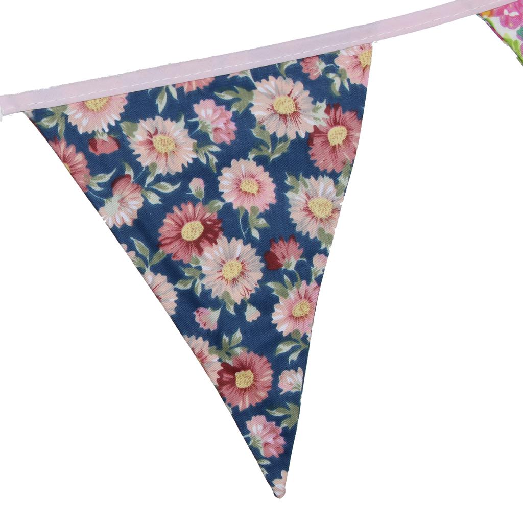 Fabric Bunting Banner Pennant Garland Wedding Festival Hanging Decor Style 1