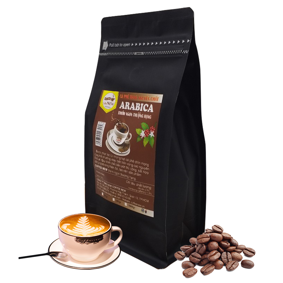 Combo 2 Gói 500gr Cà Phê Robusta + Arabica - TẶNG thìa đong cà phê - Dạng Hạt Pha Phin - Hương Thơm Nồng - Vị Chua Thanh - Coffee New