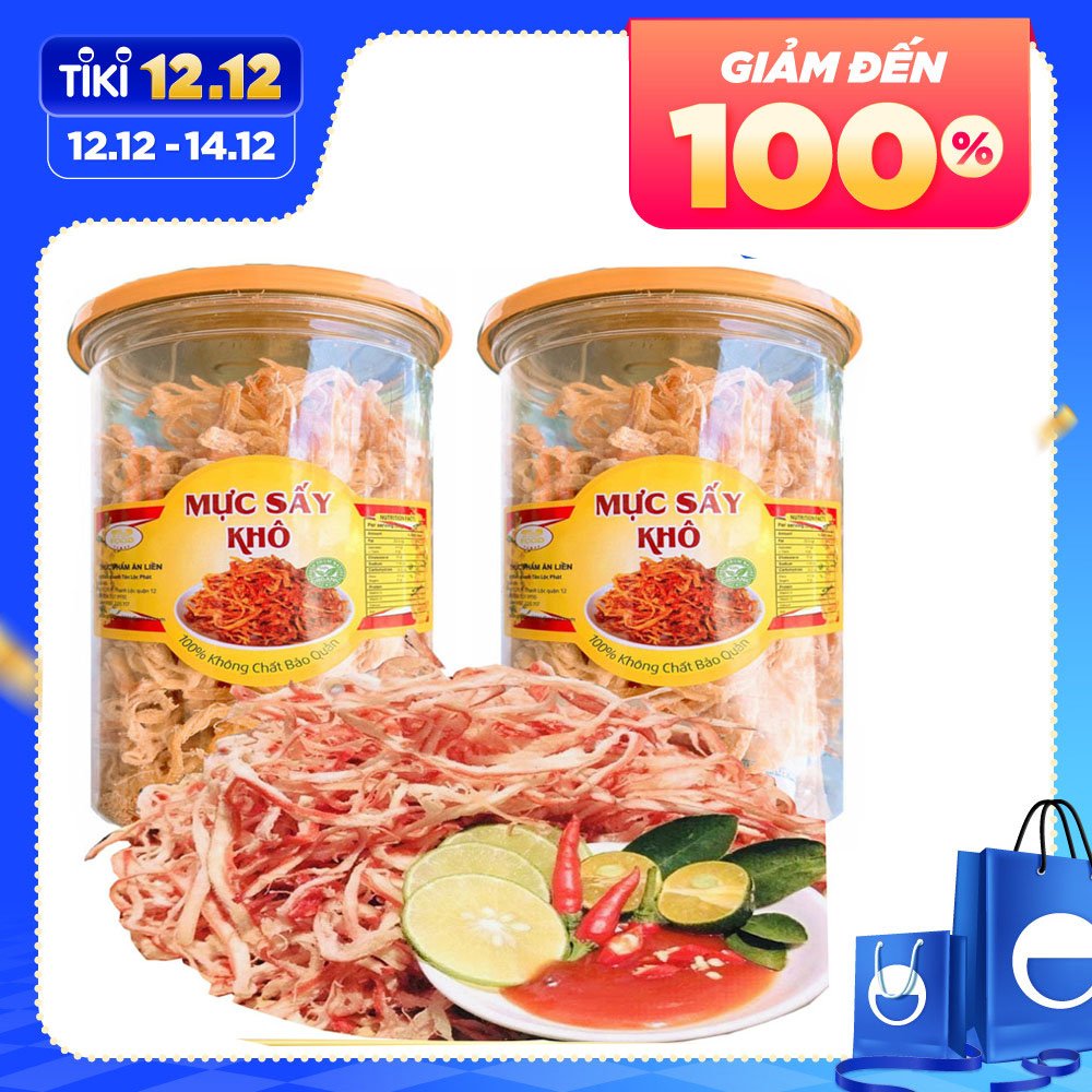 MỰC SỢI HẤP NƯỚC DỪA TÂN LỘC PHÁT COMBO 2 HŨ - MỖI HŨ 200G