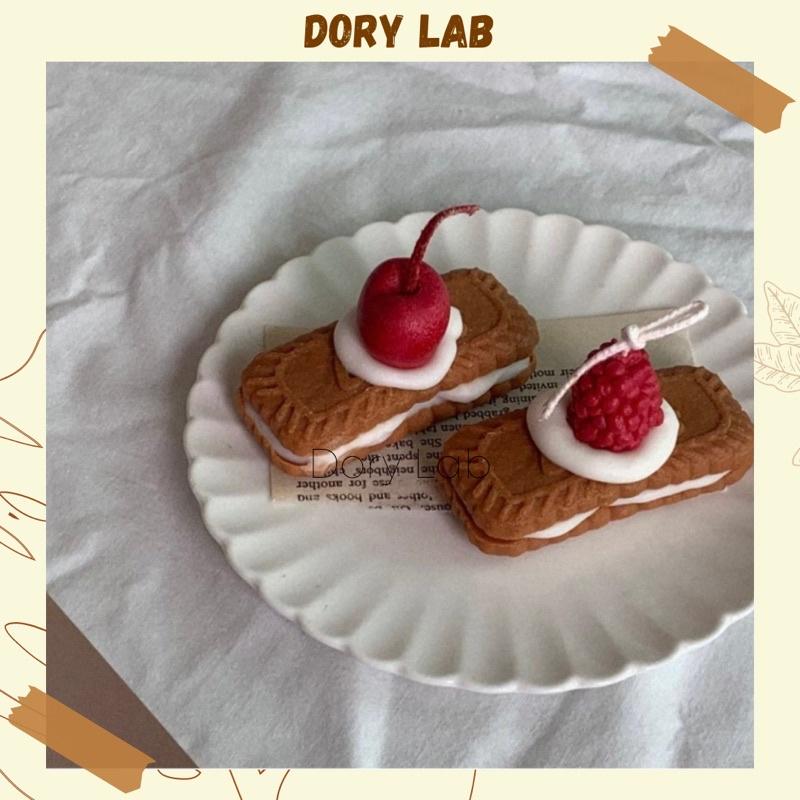 Nến Thơm Bánh Quy Kẹp Mix Trái Cây Handmade, Phụ Kiện Decor - Dory Lab