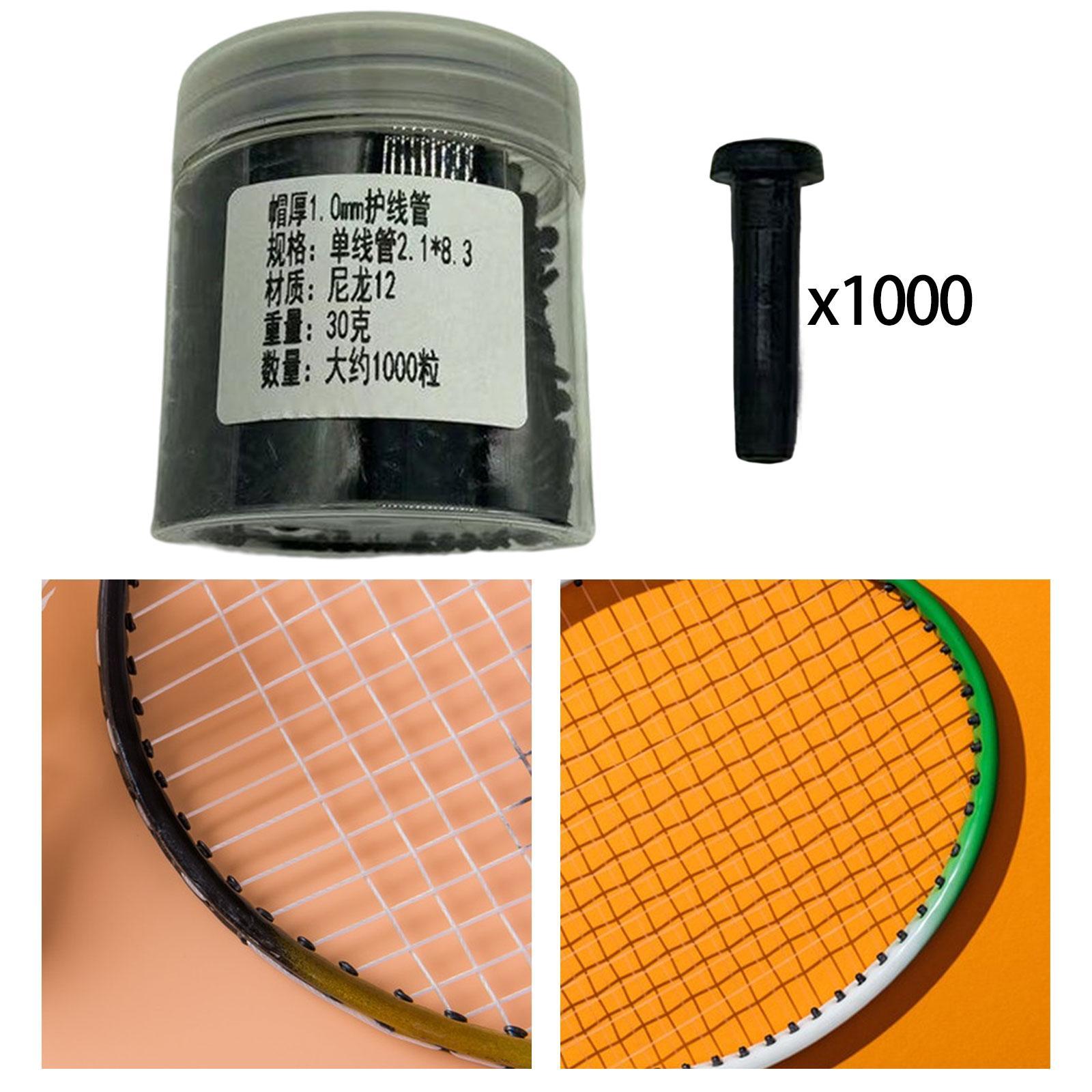 Badminton Racket Racquet Grommets Eyelets, Grommets Tube Protection Nylon Black Durable Replacement Stringing Tools for Stringing Accessories