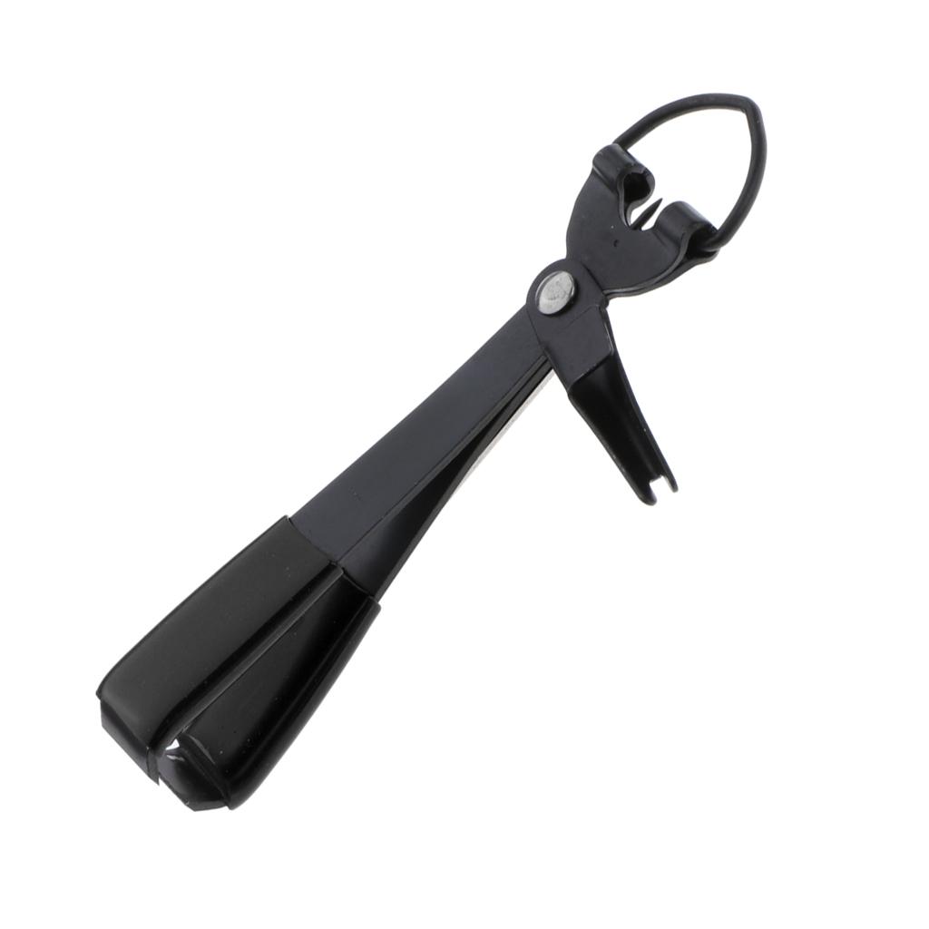 2x Knot Cutter Nail Tying Pliers Metal Line Outdoor Fishing Pliers Tool Black