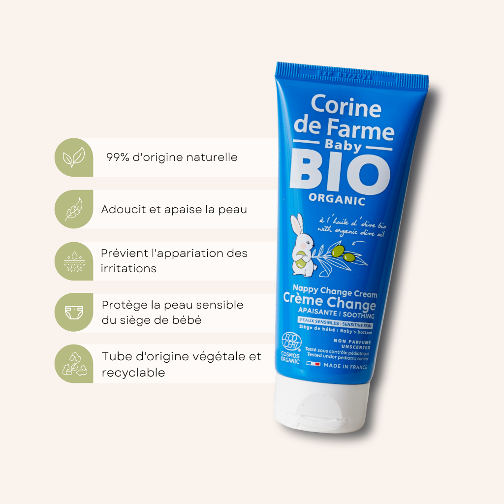 CORINE DE FARME KEM HỖ TRỢ TRỊ HĂM TÃ CHO BÉ NAPPY CHANGE CREAM 100ML