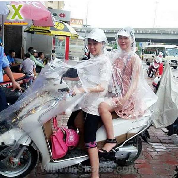Áo mưa vi sinh trong suốt loại 2 đầu - Winz.vn