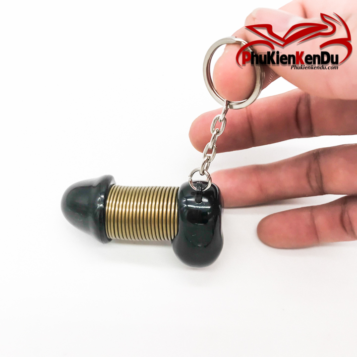 Móc khoá ciu lò xo, hài hước, độc lạ