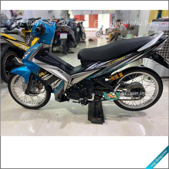Tem Rời Exciter 2010 Xanh Bạc Crom