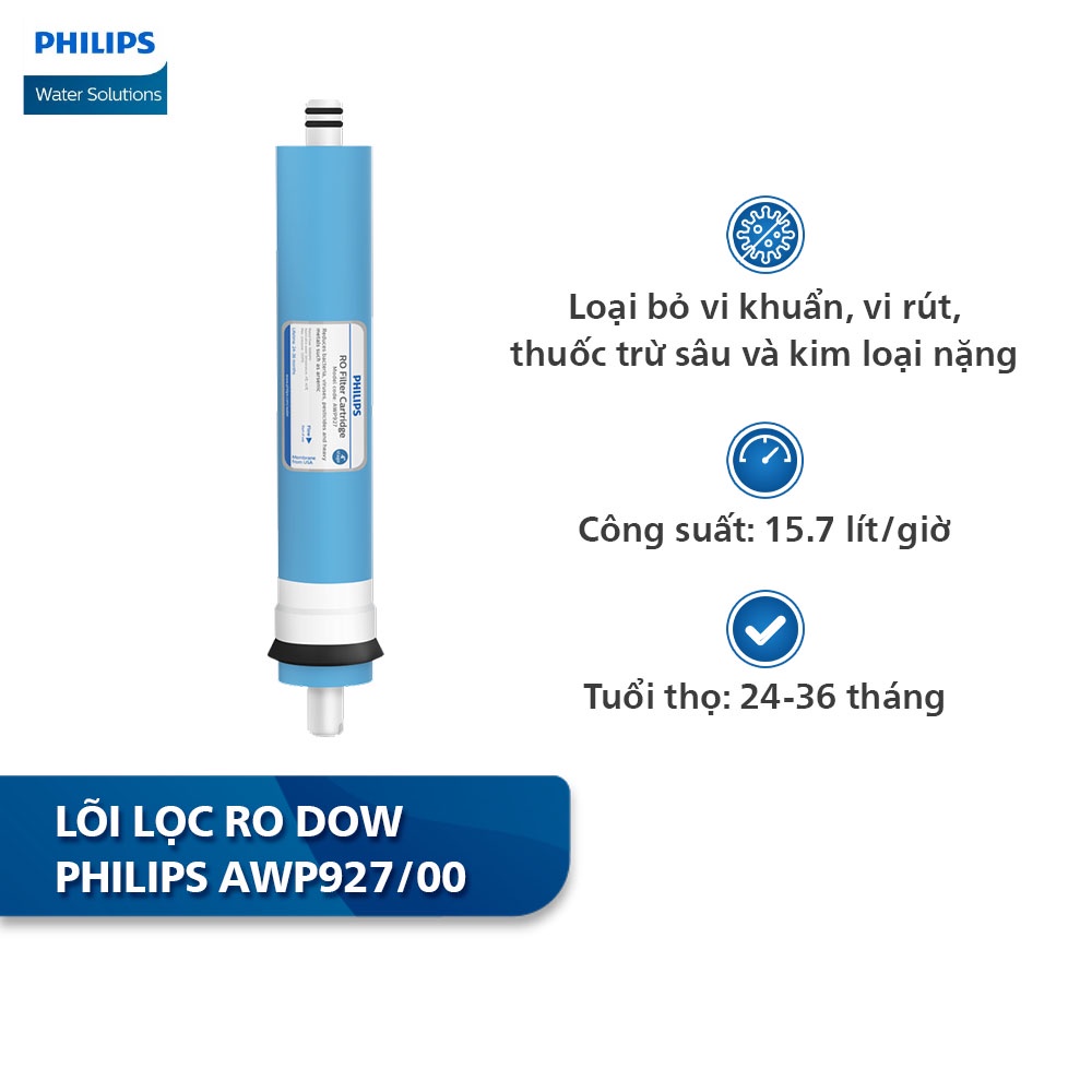 Bộ lõi lọc thay thế dành cho máy lọc nước Philips ADD8970/74 - Combo 24 tháng