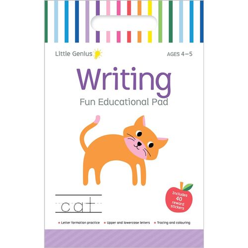 Little Genius Writing Fun Educational Pad: Volume 2