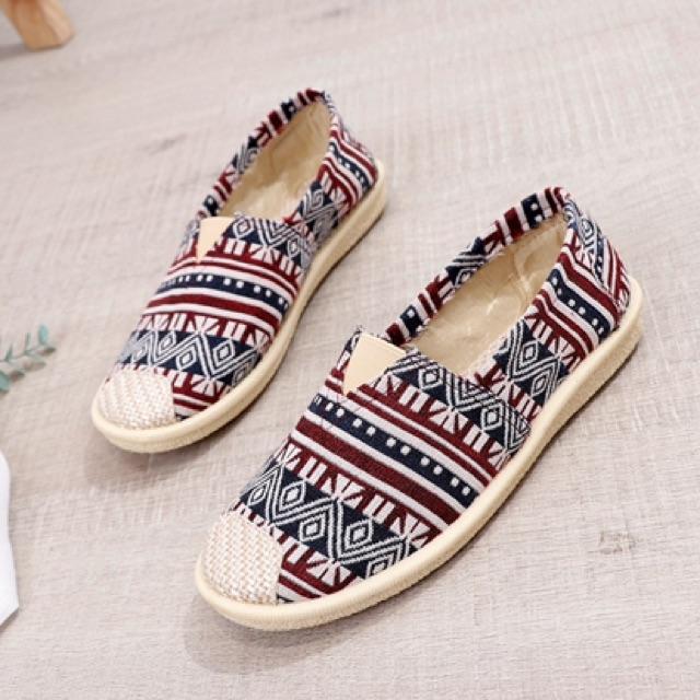 Giày vải slip on nhiều mẫu