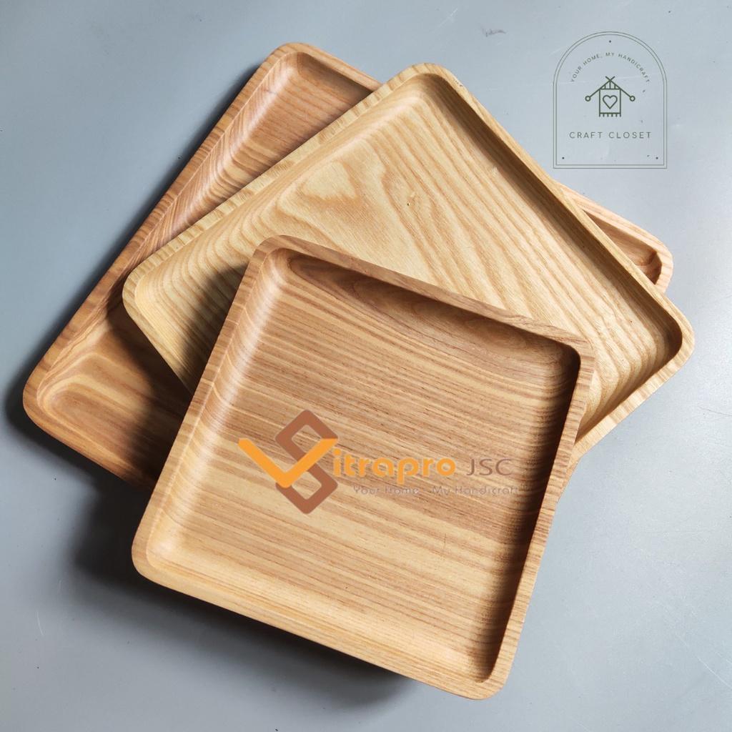 Set Khay Gỗ Tần Bì Decor, Đựng Hoa Quả, Trà Bánh Siêu Xinh