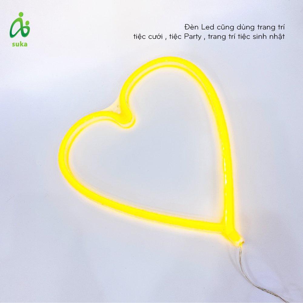 Đèn led Trái tim Neon light, trang trí, sự kiện,dercor ,làm đẹp không gian phòng SK