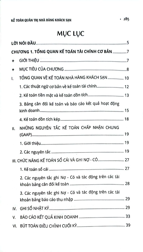 Kế Toán Quản Trị Nhà Hàng Khách Sạn _KT