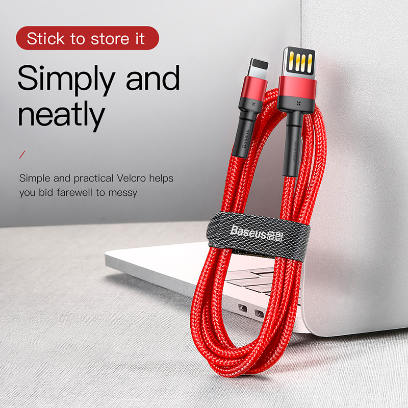 Cáp Sạc Nhanh USB to iP Baseus Cafule Cable（special edition）USB For iP 2.4A / 1.5A (Hàng chính hãng)