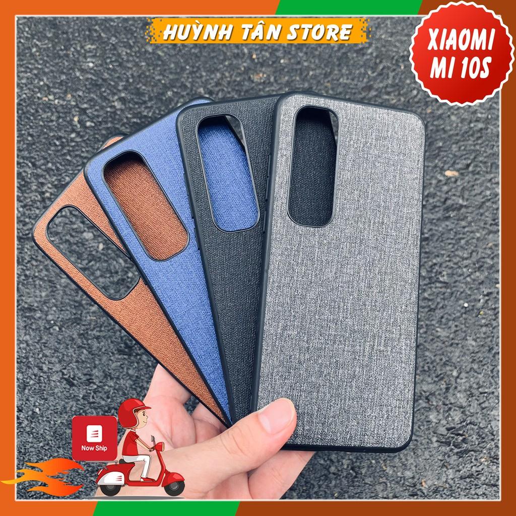 Ốp lưng Mi 10S, Mi 11 Pro vân vải Jean chống bám vân tay, Nhiều màu