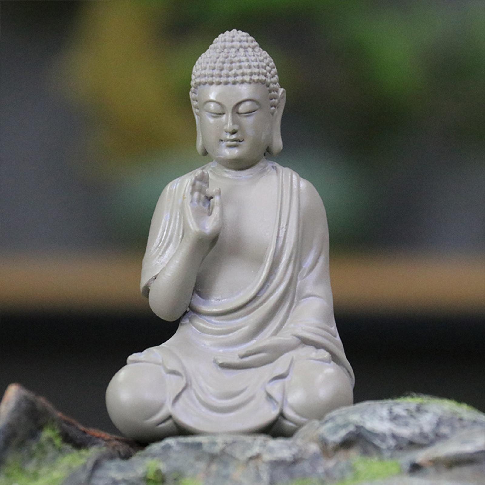 Buddha Statue  Decorative Figurine Home  Small Meditating Buddha